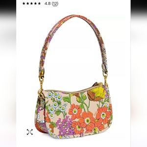 The Coach Originals Floral Printed Leather Small Swinger 20 Like New